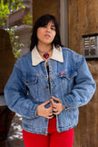 Vintage Americanino sherpa denim jacket