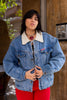 Vintage Americanino sherpa denim jacket