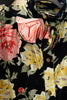 Vintage floral shirt with shoulder pads