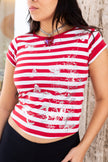 Super hot deadstock striped top