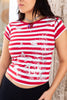 Super hot deadstock striped top