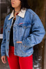 Vintage Americanino sherpa denim jacket