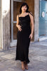 Stunning maxi MOTIVI black slip dress with sequin details