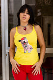 Deadstock top with rhinestones and piercing