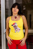 Deadstock top with rhinestones and piercing