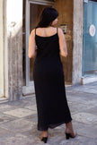 Stunning maxi MOTIVI black slip dress with sequin details