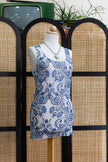 Super cute funky patterned rushed mini dress