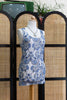 Super cute funky patterned rushed mini dress