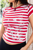 Super hot deadstock striped top