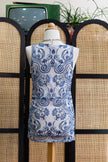 Super cute funky patterned rushed mini dress