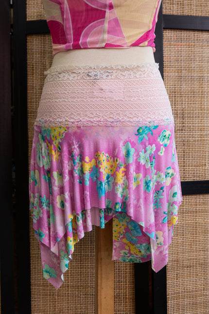 Deadstock Y2K Cinema asymmetrical skirt