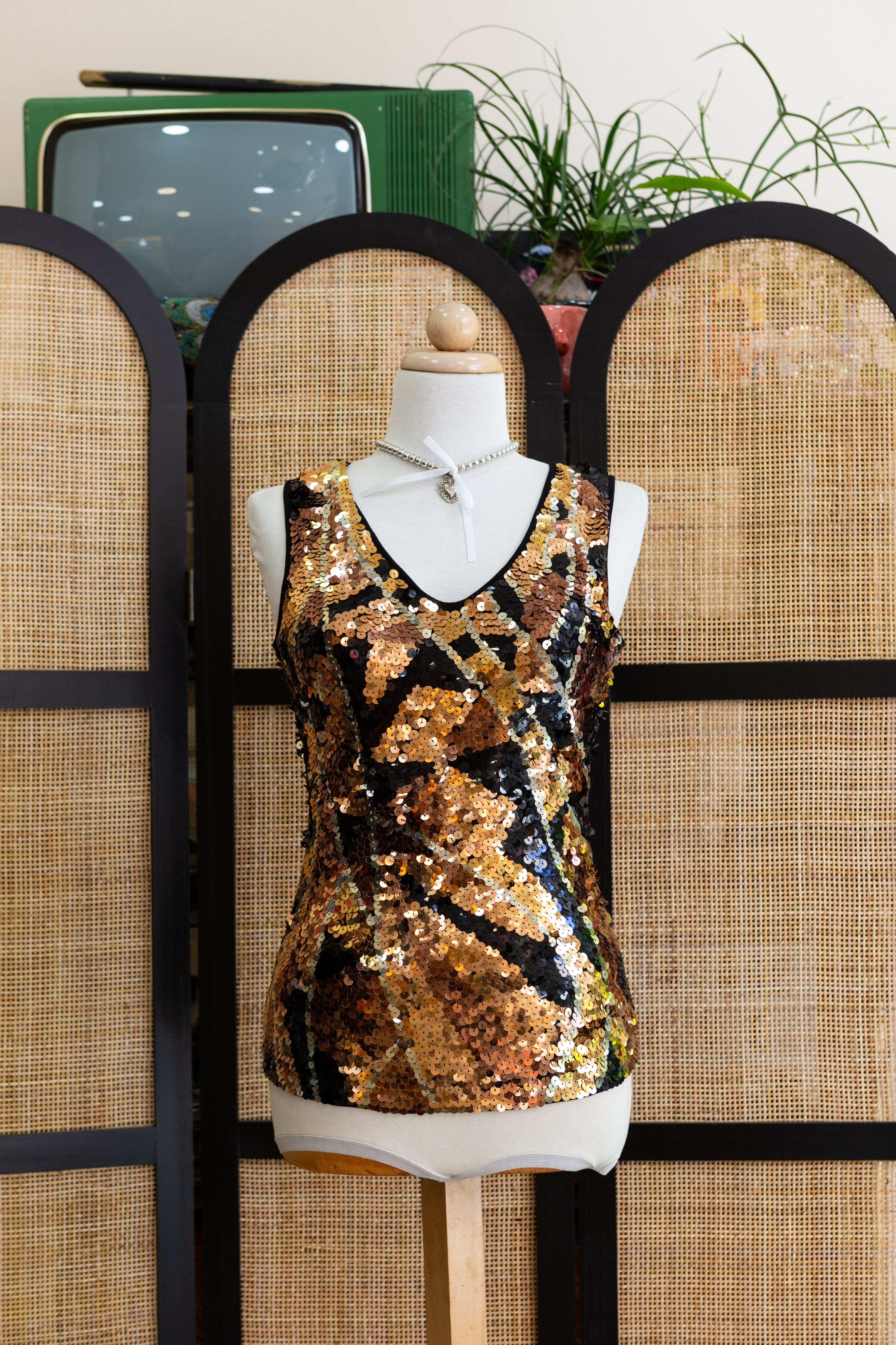 Super hot sequin top