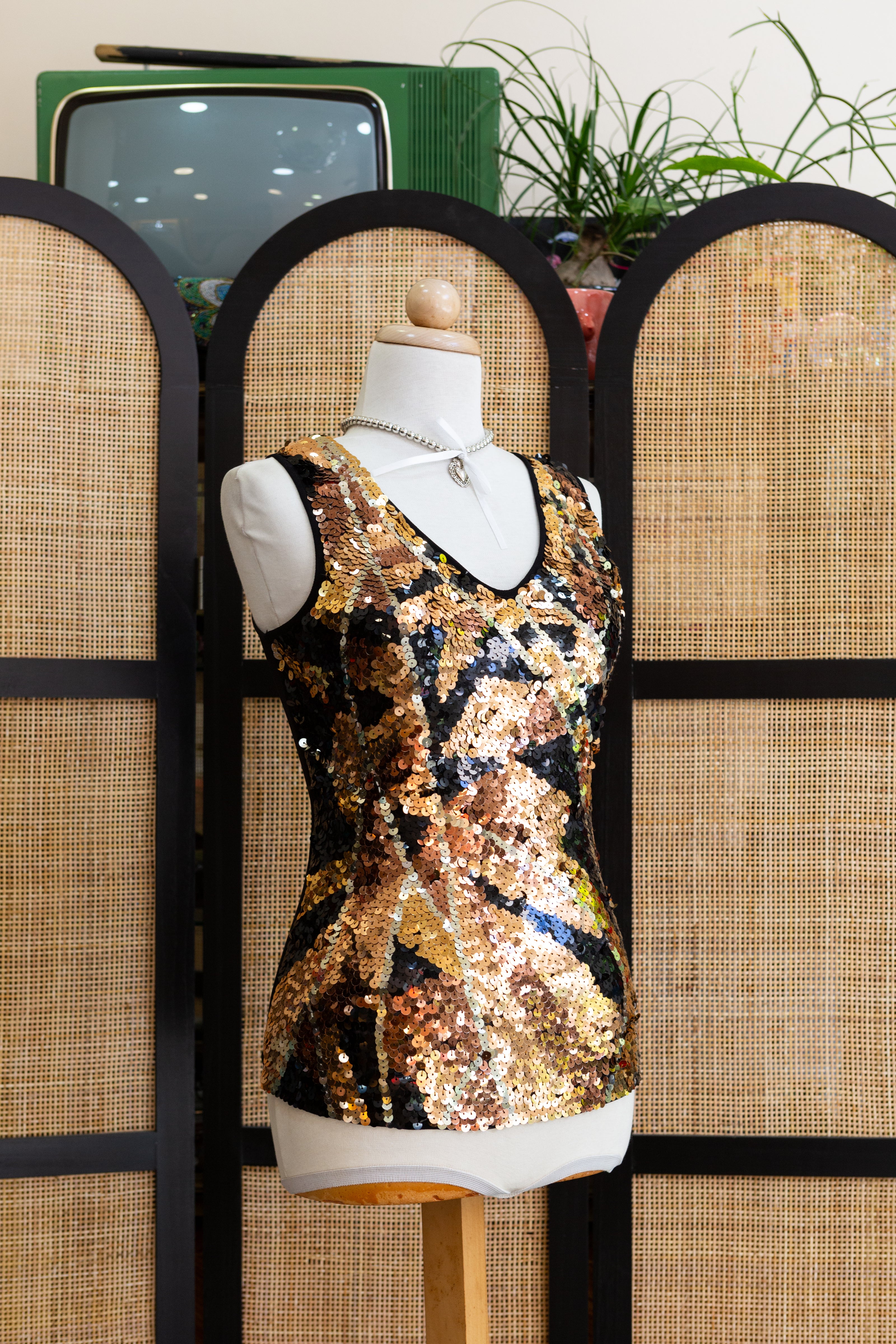 Super hot sequin top