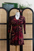 Super hot vintage mesh abstract patterned dress