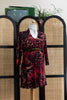 Super hot vintage mesh abstract patterned dress