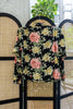 Vintage floral shirt with shoulder pads