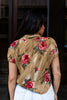 Vintage 90s Rose Print shirt