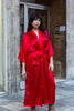 Stunning red 100% rayon chinese dragon robe
