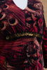 Super hot vintage mesh abstract patterned dress
