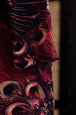 Super hot vintage mesh abstract patterned dress