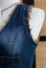Super cool cropped denim vest with faux fur lining