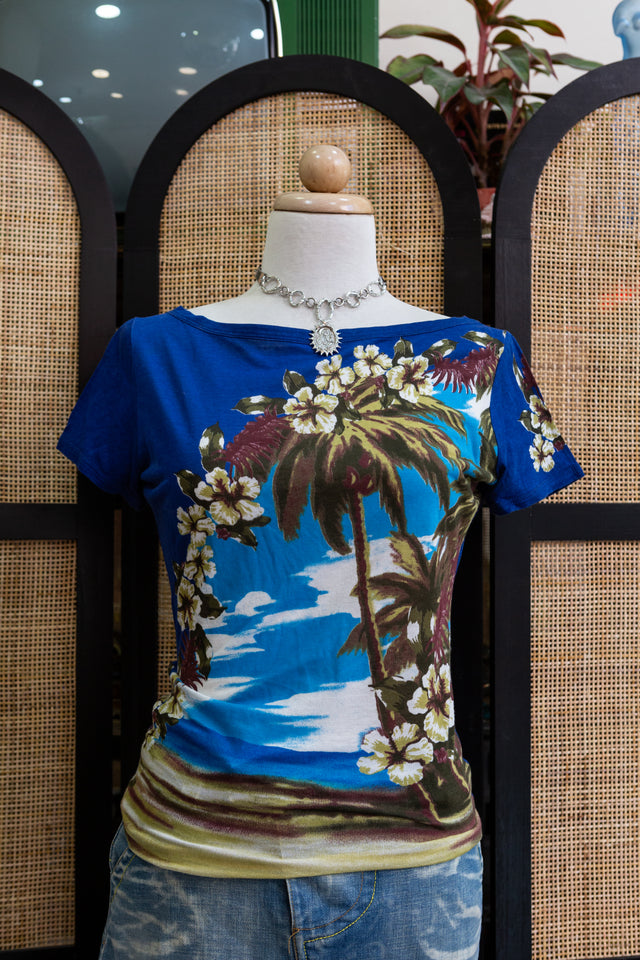 Bluemarine graphic top