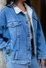 Quarry jean jacket with fur lining