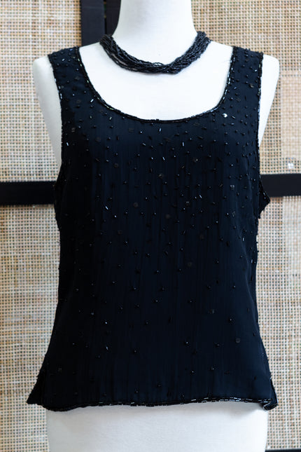Stunning beaded 100% viscosa top