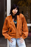 Vintage suede oversized jacket (M)