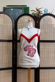 Vintage deadstock Cinema 100% silk top