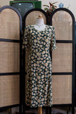 FRANKEN WALDER vintage floral button up dress