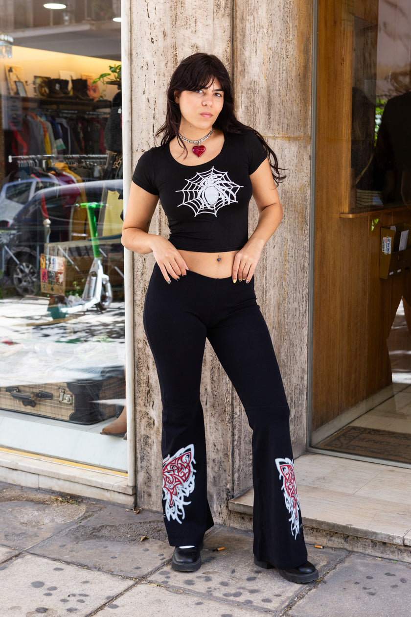 Super hot deadstock spider baby tee