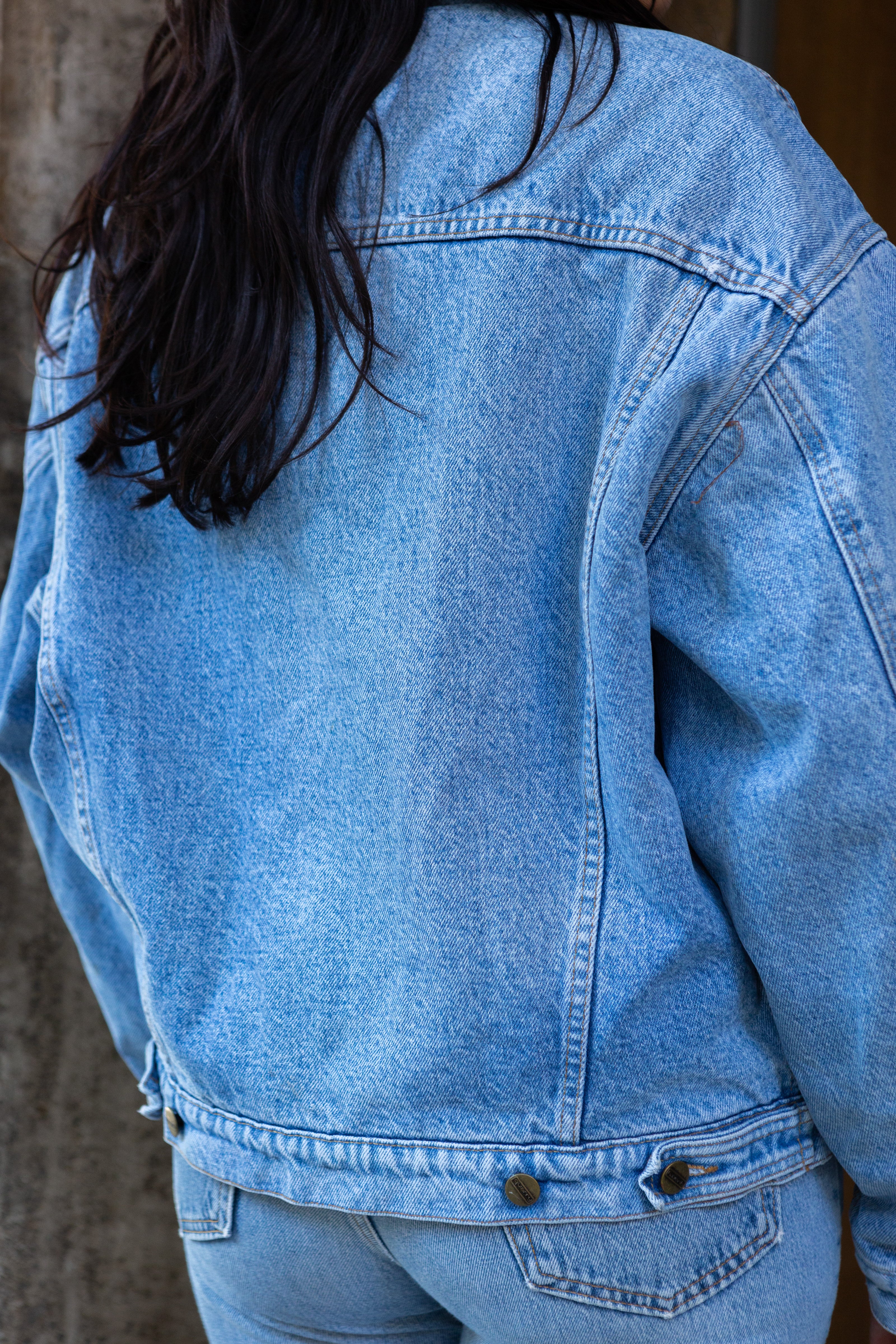 Amazing oversized jean jacket