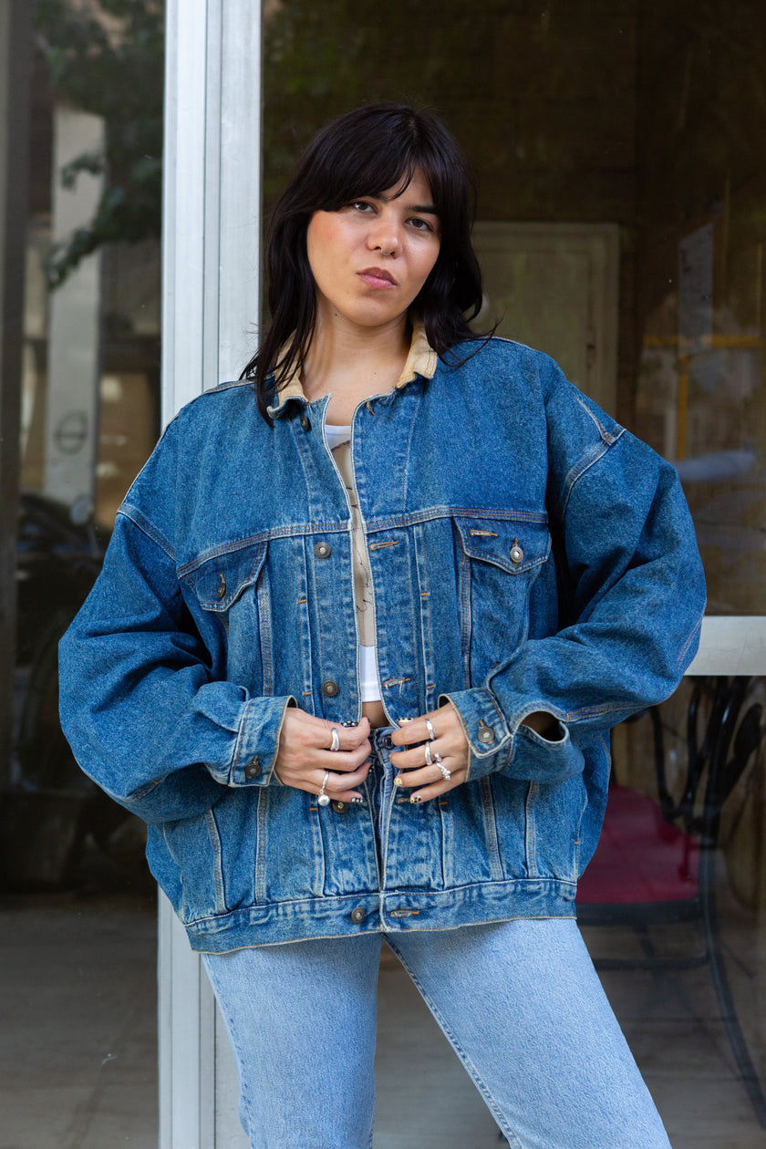 Amazing oversized jean jacket