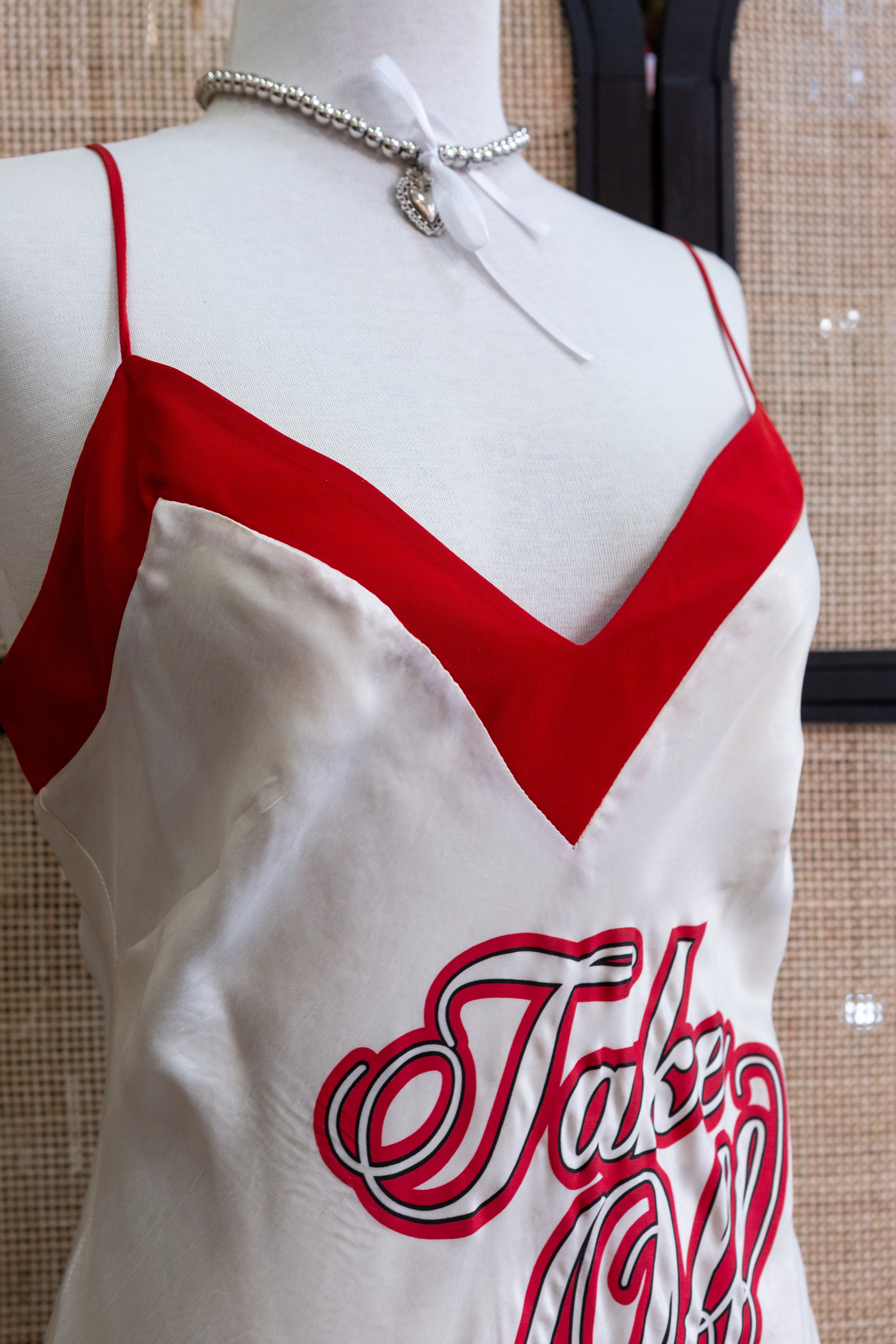Vintage deadstock Cinema 100% silk top