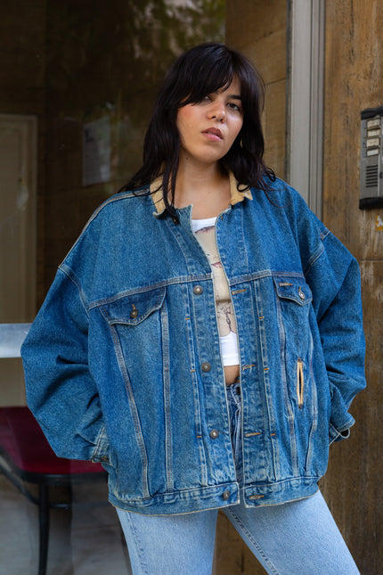 Amazing oversized jean jacket