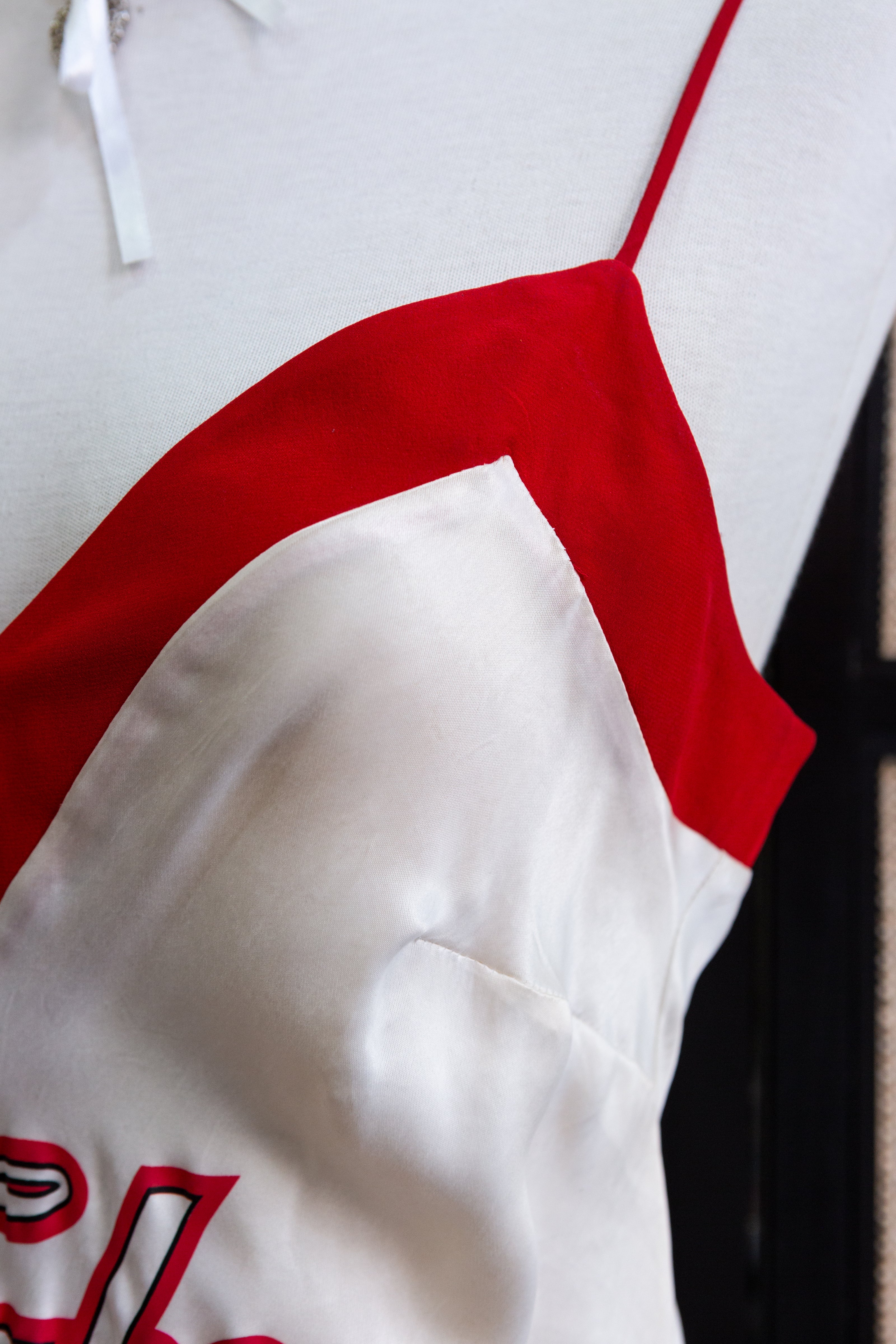 Vintage deadstock Cinema 100% silk top