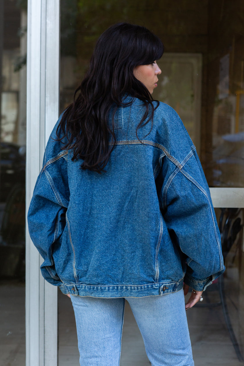 Amazing oversized jean jacket