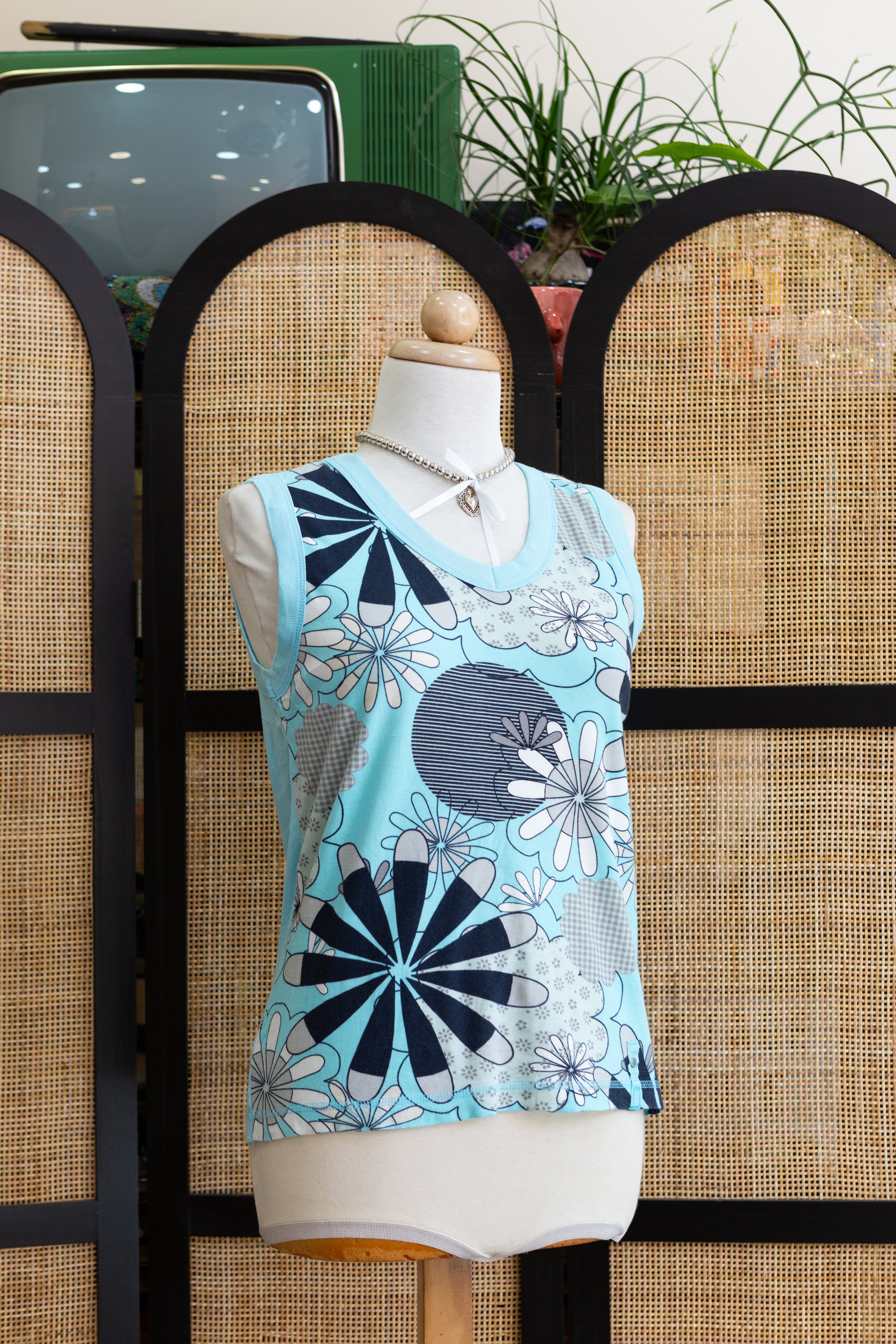 Y2K Floral tank top