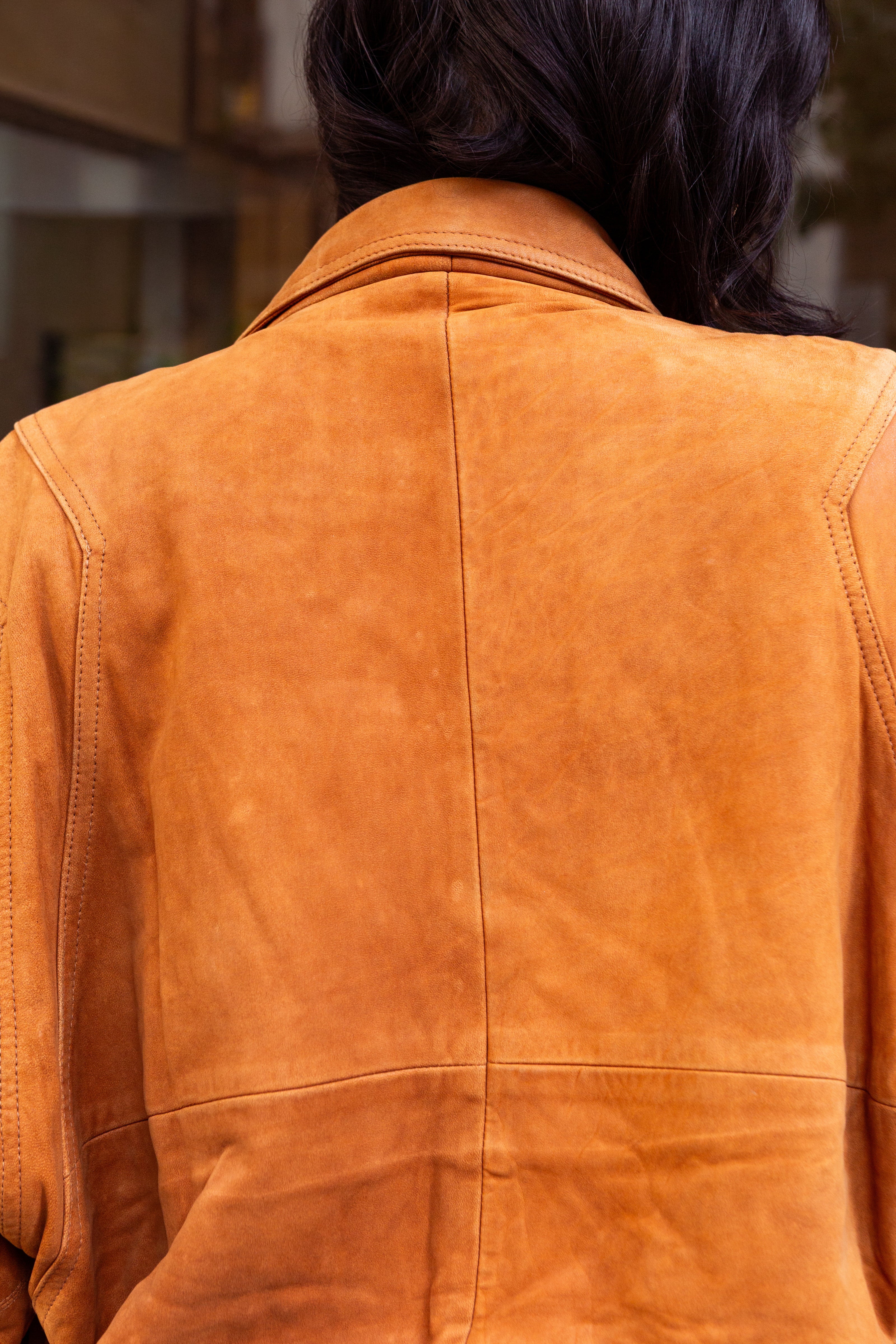 Vintage suede oversized jacket (M)