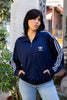 Adidas dark blue zip up jacket