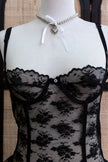 Lacy lingerie corset top