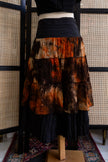 Vintage Boho Tiered Maxi Skirt