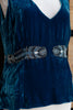Vintage silk velvet top with bead detailing