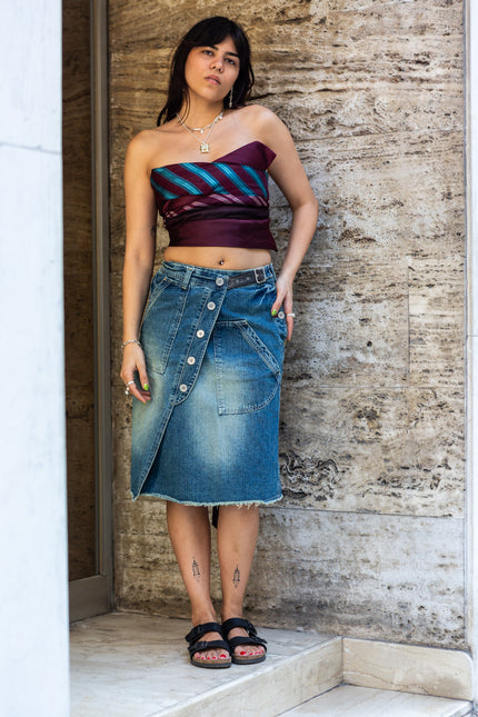 Super hot denim skirt