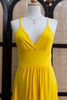 Vintage maxi yellow backless dress