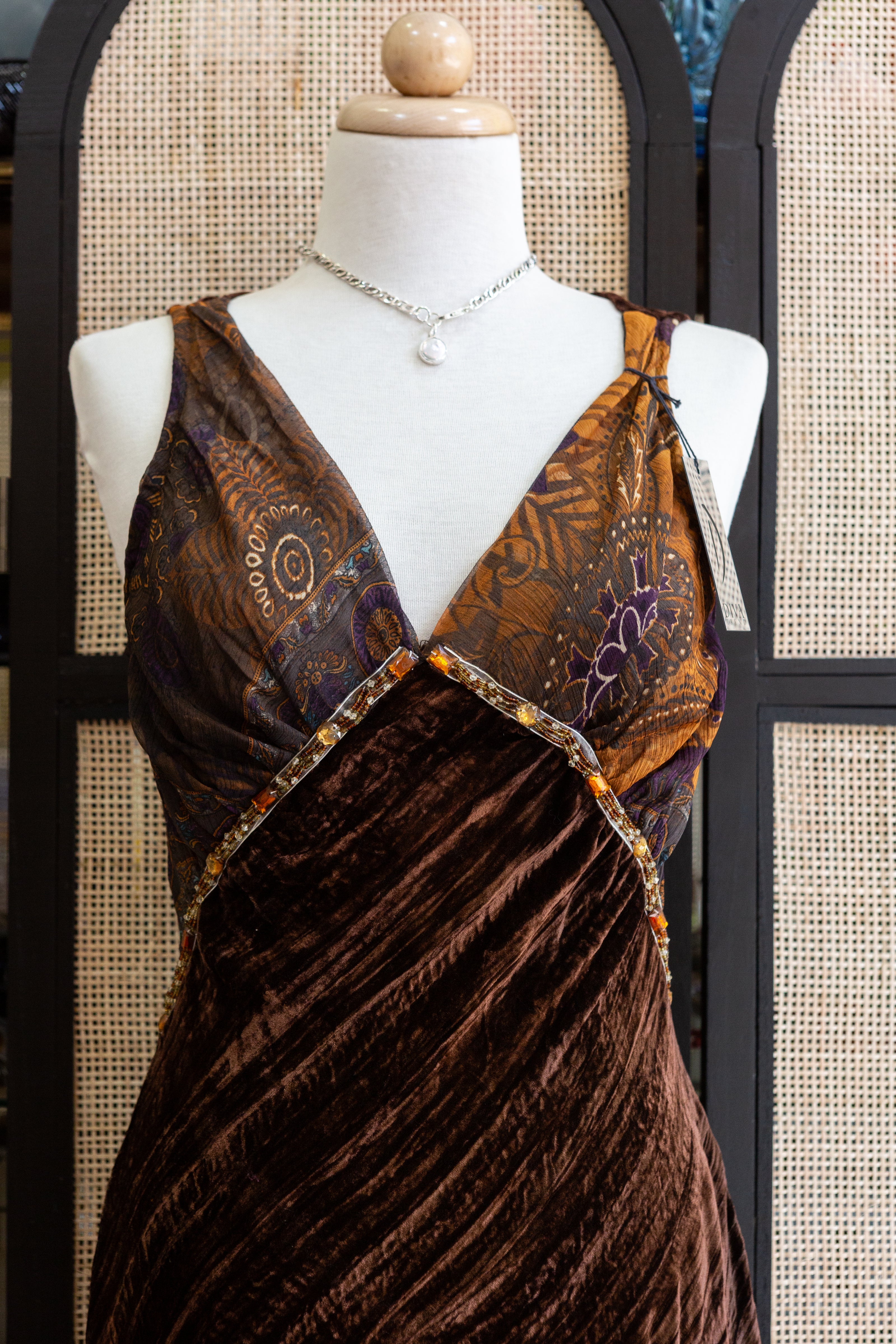 DIVA TREND Deadstock velvet dress (new with tags)