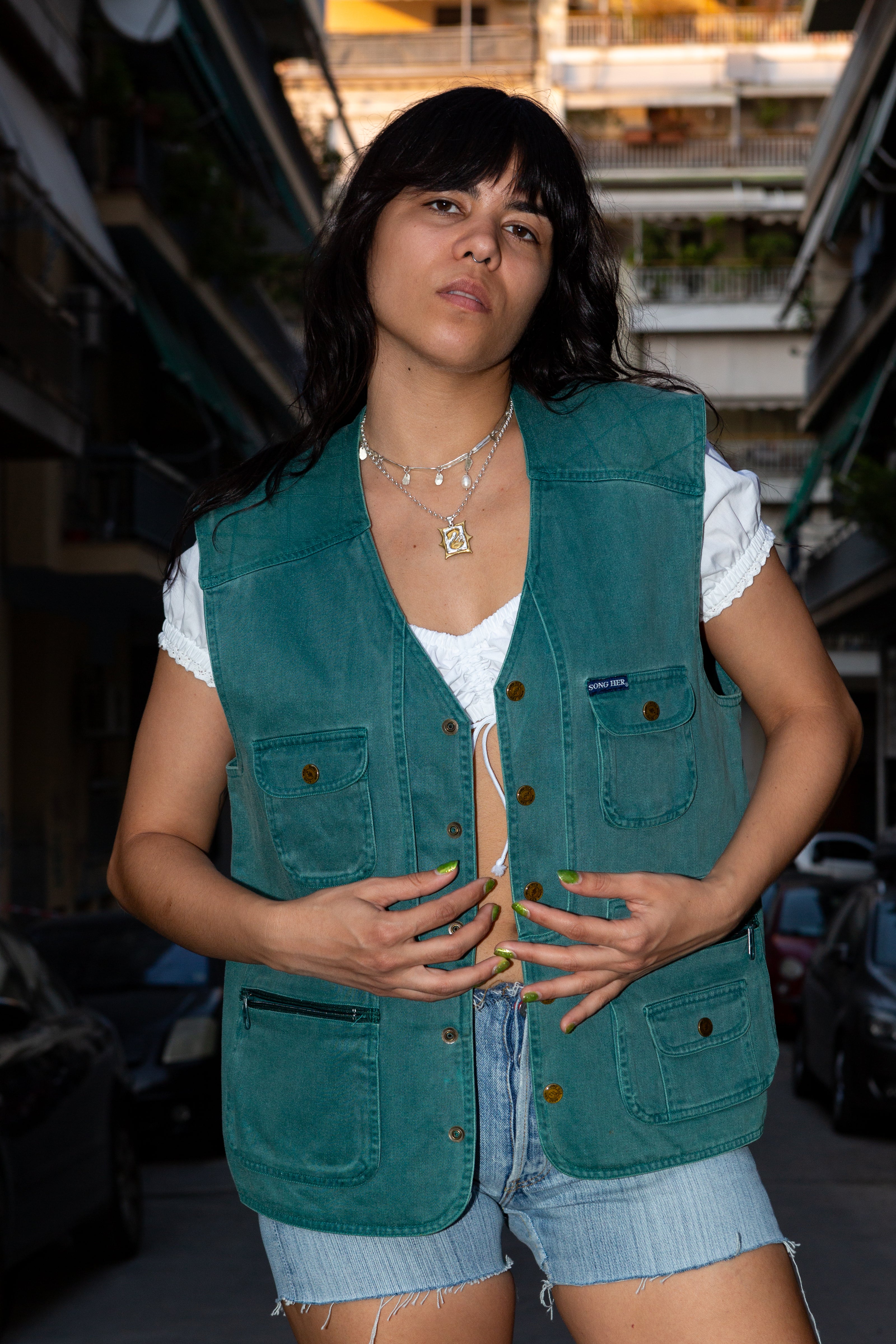 Green Men’s fisherman’s vest