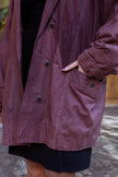 Amazing dusty purple leather jacket (XL)