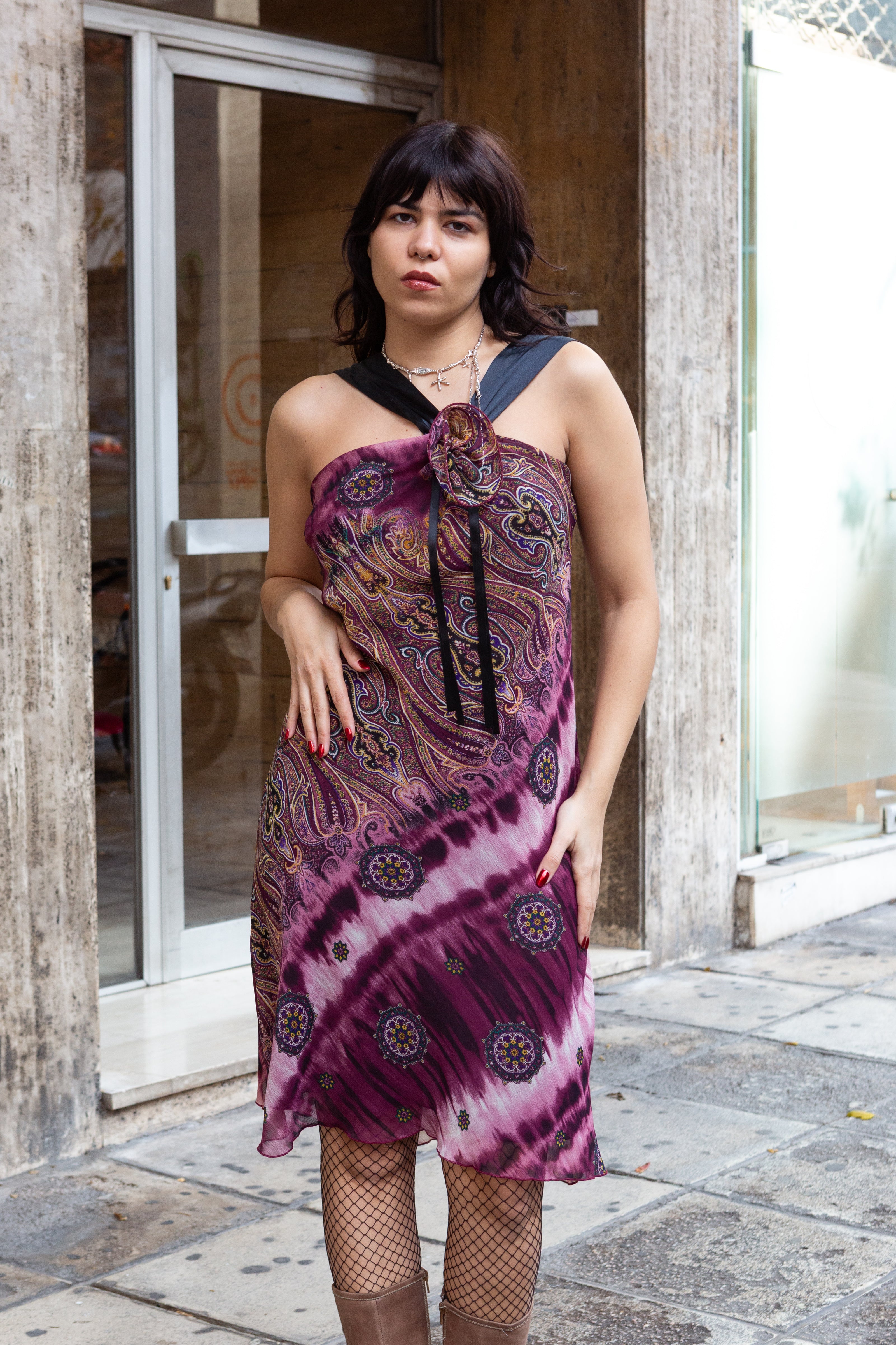 Vintage Coconuda viscose boho paisley dress (EU38)